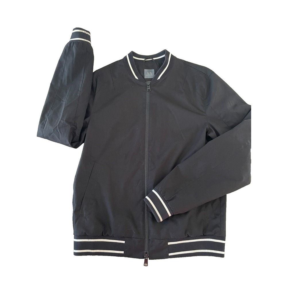 A|X Armani Exchange Men's Long Sleeve Blouson Bomber Jacket Full Zip, Med‎